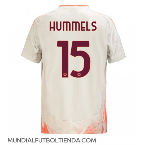 Camiseta AS Roma Mats Hummels #15 Segunda Equipación Replica 2024-25 mangas cortas